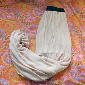 Miss selfride sheer maxi skirt